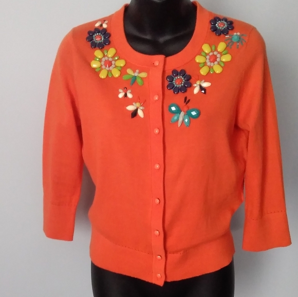 kate spade Sweaters - ♠️KATE SPADE♠️ Floral 🌺🐝Cardigan